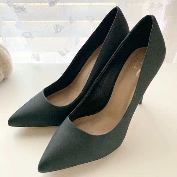 Mix no 6 Lill black matt faux leather pumps size 8 - Picture 4 of 4